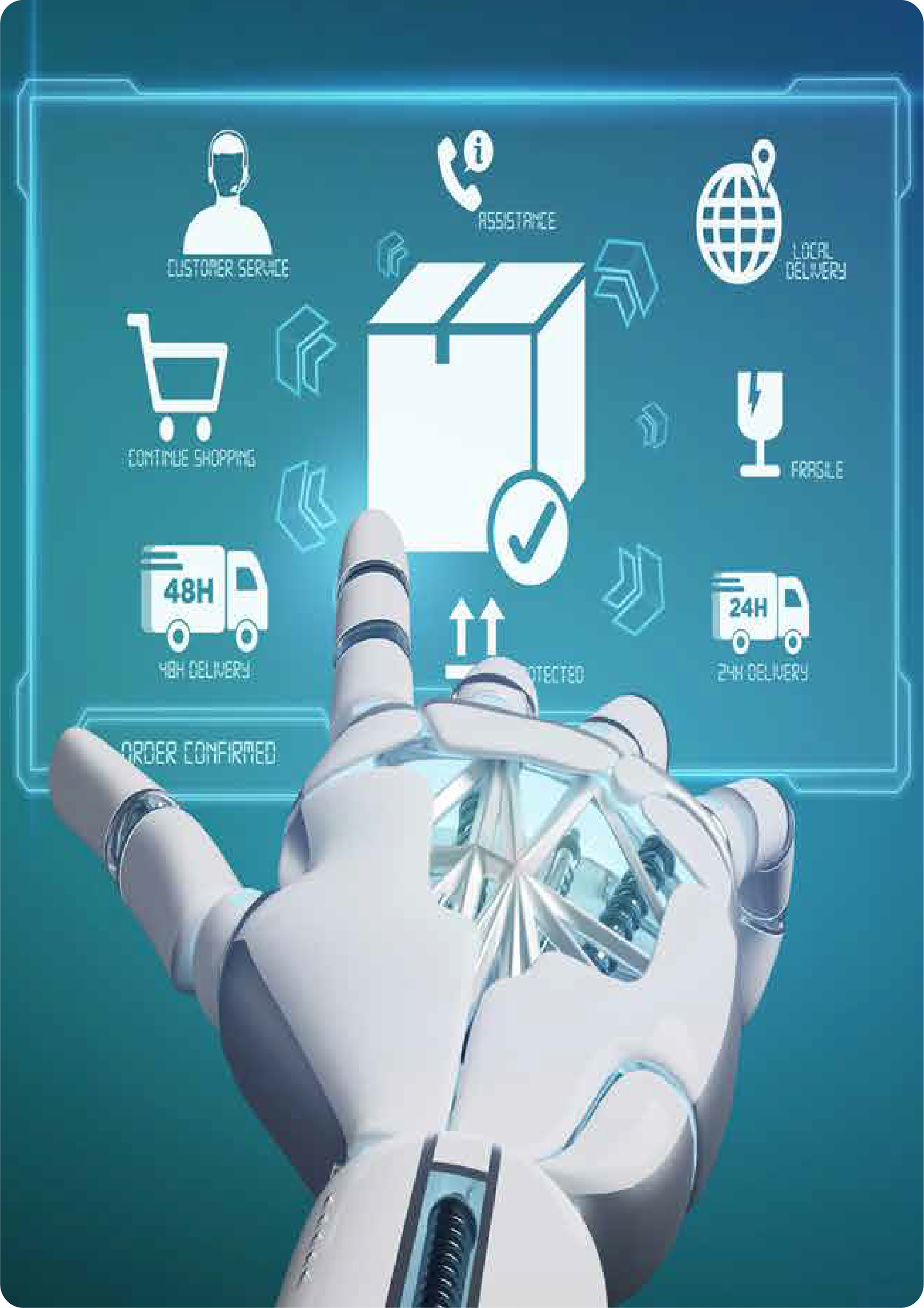 Woman wearing knit sweater